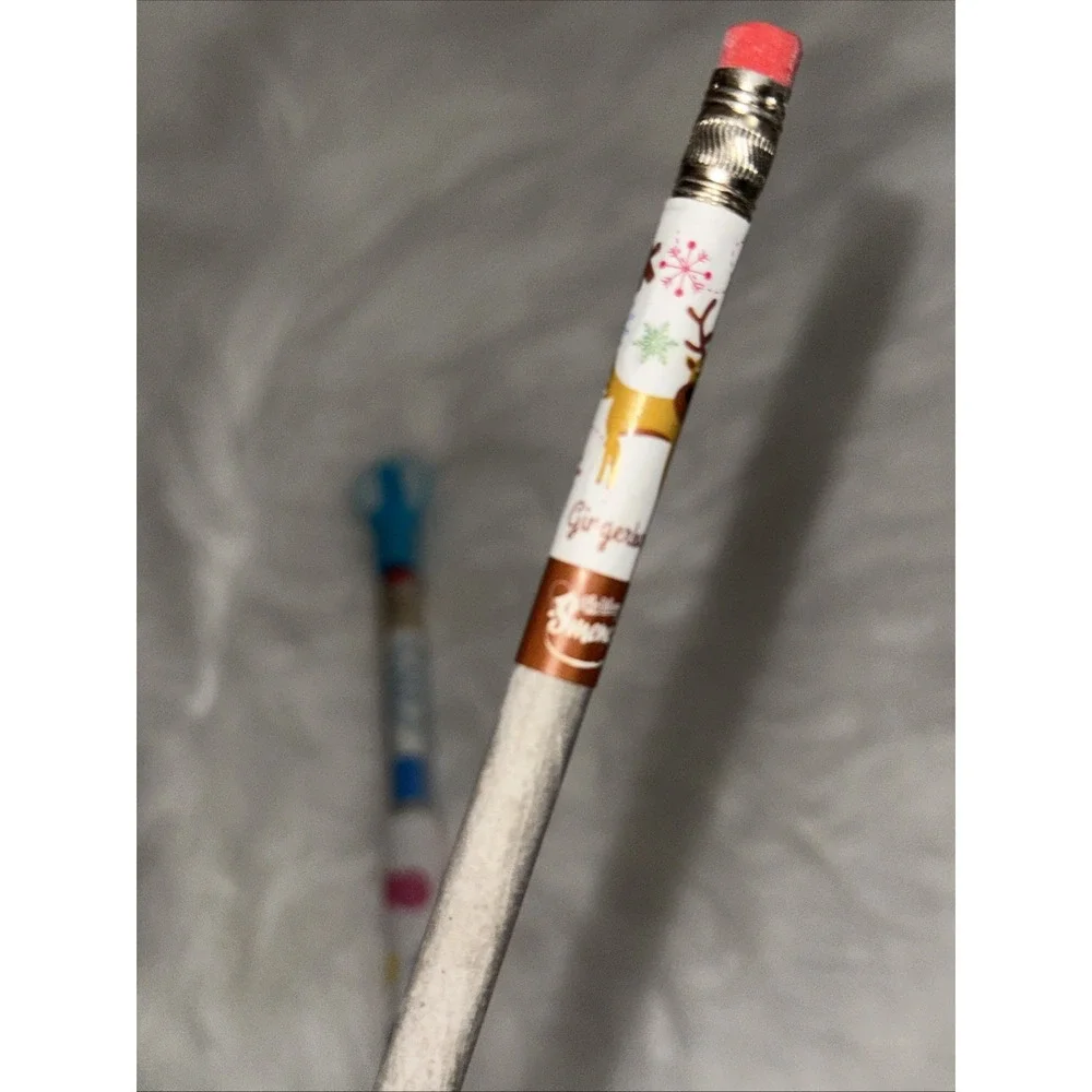 5 Smencils Scented Pencils Birthday Cake Cotton Candy Gingerbread Holiday Cheer